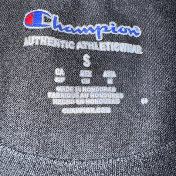 Champion Men's Black T-Shirt Size Small - Picture 7 of 9